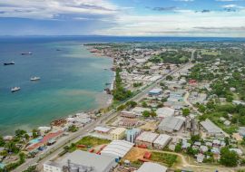 Lais Puzzle - Luftaufnahme des industriellen Teils der Stadt Honiara, Salomonen - 1.000 Teile