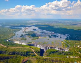 Lais Puzzle - Luftaufnahme der Victoriafälle, Sambia, Simbabwe, Afrika - 40, 100, 200, 500, 1.000 & 2.000 Teile
