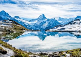 Lais Puzzle - Wasserspiegelung in den Schweizer Alpen im Bachalpsee - Bergsee oberhalb von Grindelwald, Schweiz - 1.000 Teile