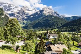 Lais Puzzle - Das Dorf Diablerets im Kanton Waadt in der Schweiz - 2.000 Teile