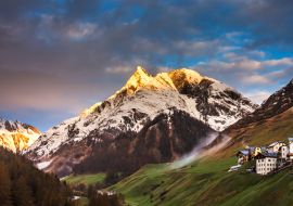 Lais Puzzle - Schöner Morgen im Skigebiet Samnaun in der Schweiz, Europa - 1.000 Teile