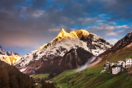 Lais Puzzle - Schöner Morgen im Skigebiet Samnaun in der Schweiz, Europa - 2.000 Teile