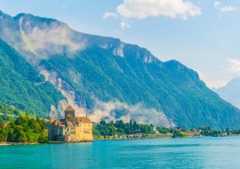 Lais Puzzle - Schloss Chillon am Ufer des Genfer Sees in der Schweiz - 1.000 Teile