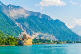 Lais Puzzle - Schloss Chillon am Ufer des Genfer Sees in der Schweiz - 2.000 Teile