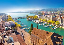 Lais Puzzle - Zürichsee und Limmatufer aus der Vogelperspektive - 1.000 Teile