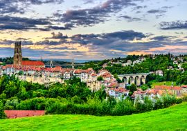 Lais Puzzle - Stadtbild von Fribourg in der Schweiz - 1.000 Teile