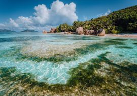 Lais Puzzle - Berühmter tropischer Strand Anse Source d'Argent mit Granitblöcken, Insel La Digue, Seychellen - 1.000 Teile