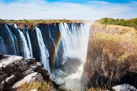 Lais Puzzle - Blick auf die Victoriafälle in Simbabwe, Afrika; Konzept für Reisen in Afrika - 2.000 Teile