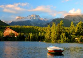 Lais Puzzle - Bergsee Strbske pleso im Nationalpark Hohe Tatra bei Sonnenuntergang, Slowakei, Europa - 1.000 Teile