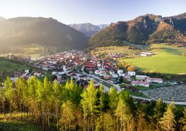 Lais Puzzle - Sonnenaufgang über dem Dorf Terchova, Slowakei - 1.000 Teile