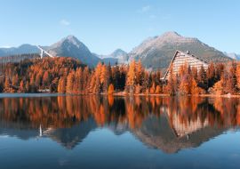 Lais Puzzle - Panorama des Bergsees Strbske pleso (Strbske See) im Herbst. Hohe Tatra-Nationalpark, Slowakei - 1.000 Teile