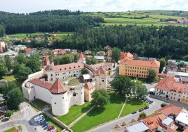 Lais Puzzle - Luftaufnahme der Burg in der Stadt Kezmarok in der Slowakei - 1.000 Teile