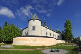 Lais Puzzle - Burg Bytca, eine Wasserburg aus dem 13. Jahrhundert, die im 16. Jahrhundert im Stil der Renaissance umgebaut wurde. Slowakei - 2.000 Teile
