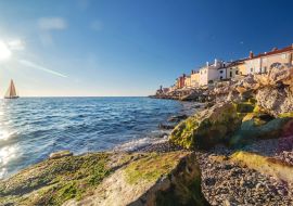 Lais Puzzle - Blick auf die alte Küstenstadt Piran und das adriatische Meer, Slowenien - 1.000 Teile