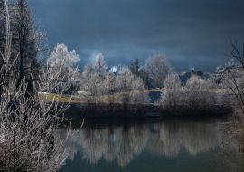 Lais Puzzle - Wintermorgen auf dem See. Triglav-Nationalpark. Julische Alpen in Slowenien, Europa - 1.000 Teile