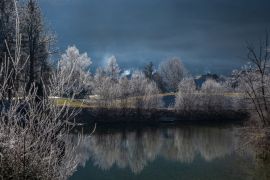 Lais Puzzle - Wintermorgen auf dem See. Triglav-Nationalpark. Julische Alpen in Slowenien, Europa - 2.000 Teile