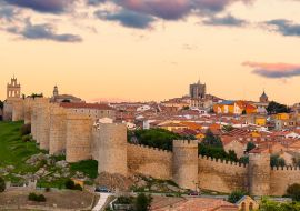 Lais Puzzle - Die Mauern der mittelalterlichen Stadt Avila bei Sonnenuntergang, Spanien - 1.000 Teile