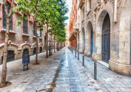 Lais Puzzle - Malerische Straße im Stadtteil La Ribera, Barcelona, Katalonien, Spanien - 1.000 Teile