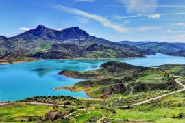 Lais Puzzle - Stausee Embalse de Zahara el Gastor, Naturpark Sierra de Grazalema, Andalusien, Spanien - 2.000 Teile
