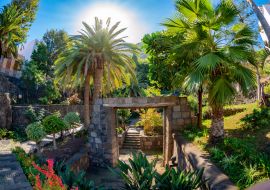 Lais Puzzle - Schöner tropischer Garten des Dorfes Garachico, historische Überreste der Puerta de Tierra auf Teneriffa - Kanarische Insel - 1.000 Teile