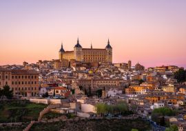 Lais Puzzle - Panoramablick auf Toledo mit der Burg Alcazar bei Sonnenuntergang, Kastilien-La Mancha, Spanien - 1.000 Teile