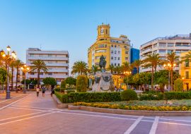 Lais Puzzle - Blick auf den Sonnenuntergang auf der Plaza del Arenal in Jerez de la Frontera, Spanien - 1.000 Teile