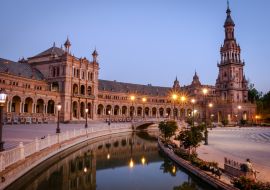Lais Puzzle - Blick von der Plaza de España, einem malerischen Platz in Sevilla - 1.000 Teile