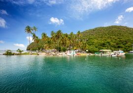 Lais Puzzle - Marigot Bay, St. Lucia, Karibik. Marigot Bay befindet sich an der Westküste der Karibikinsel St. Lucia - 1.000 Teile