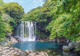 Lais Puzzle - Cheonjeyeon-Wasserfall, Insel Jeju, Südkorea - 1.000 Teile