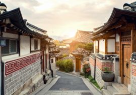 Lais Puzzle - Traditionelle koreanische Architektur im Hanok-Dorf Bukchon in Seoul, Südkorea - 1.000 Teile