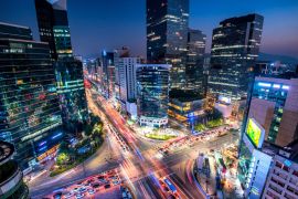 Lais Puzzle - Blick auf das Stadtzentrum am Gangnam Square in Seoul, Südkorea - 2.000 Teile