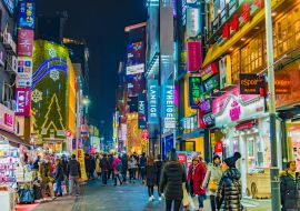 Lais Puzzle - Neonlichter in der Nacht in der Stadt Seoul in Südkorea - 1.000 Teile