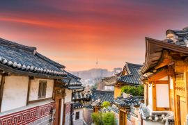 Lais Puzzle - Bukchon Hanok Dorf in Seoul City, traditionelles koreanisches Gebäude im alten Stil, Seoul, Südkorea - 2.000 Teile