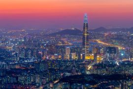 Lais Puzzle - Panoramablick auf Seoul, Südkorea in einer schönen Nacht am Namhansansong Aussichtspunkt - 2.000 Teile