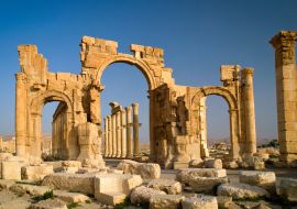 Lais Puzzle - Der monumentale Bogen im östlichen Teil der Kolonnade, Palmyra, Gouvernement Homs, Syrien - 1.000 Teile