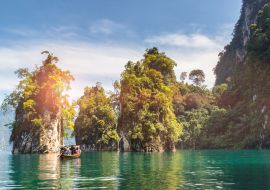 Lais Puzzle - Wunderschöne Berge, See, Fluss, Himmel und Naturattraktionen am Ratchaprapha-Damm im Khao-Sok-Nationalpark, Provinz Surat Thani, Thailand - 1.000 Teile