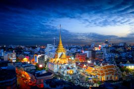 Lais Puzzle - Wat Trimitr in Chinatown oder Yaowarat Bereich in Bangkok Stadt, Thailand - 2.000 Teile