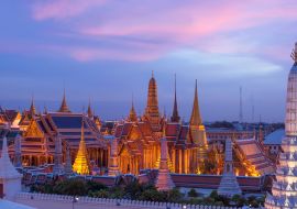 Lais Puzzle - Bangkok Wat Phra Keao und der Grand Palast mit Sonnenuntergang schönen Himmel - 1.000 Teile