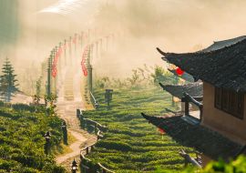 Lais Puzzle - Ban Rak Thai Dorf, Mae Hong Son Provinz Nordthailand - 1.000 Teile