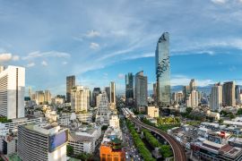 Lais Puzzle - Bangkok Cityscape Business District, Height Tower, Office, Condominium - Panoramablick mit Height Building am Nachmittag - 2.000 Teile