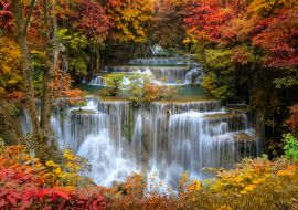 Lais Puzzle - Huai Mae Khamin Wasserfall Stufe 4, Khuean Srinagarindra National Park, Kanchanaburi - 1.000 Teile