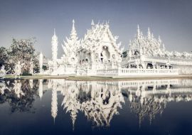 Lais Puzzle - Wat Rong Khun Der berühmte Weiße Tempel in Chiang Rai, Thailand - 1.000 Teile