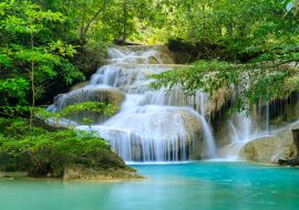 Lais Puzzle - Wasserfall Ebene 1, Erawan-Nationalpark, Kanchanaburi, Thailand - 1.000 Teile