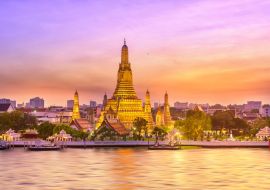 Lais Puzzle - Schöner Blick auf den Wat Arun-Tempel bei Sonnenuntergang in Bangkok, Thailand - 1.000 Teile