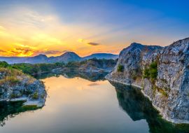 Lais Puzzle - Blaue Lagune (Phu Pha Man) in Khonkaen, Thailand - 1.000 Teile