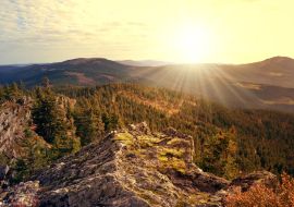 Lais Puzzle - Sonnenuntergang über dem Nationalpark Sumava in der Tschechischen Republik - 1.000 Teile