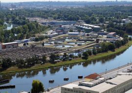 Lais Puzzle - Zentrale Kläranlage und Stadtpanorama. Tschechische Republik. Prag - 1.000 Teile