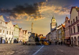 Lais Puzzle - Masaryk-Platz in der Altstadt von Trebon, Tschechische Republik - 1.000 Teile