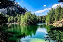 Lais Puzzle - Adrspach See - Der See in den Adršpach-Teplice Felsen in der Tschechischen Republik - 2.000 Teile