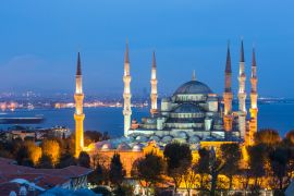 Lais Puzzle - Luftaufnahme der Blauen Moschee in Istanbul bei Nacht - 2.000 Teile